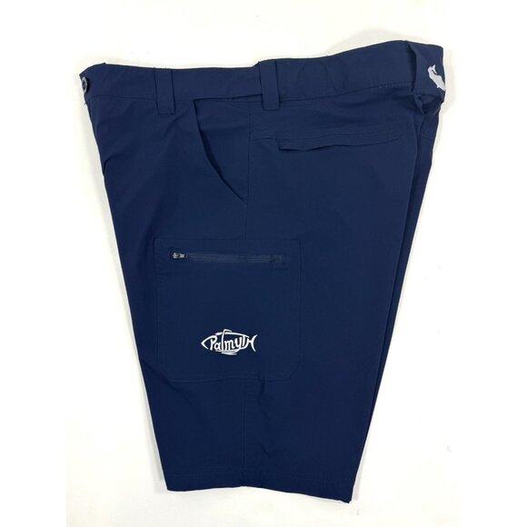 Palmyth Mens Cargo Shorts Size 2XL Performance Fishing Outdoors Utility Navy - Picture 3 of 14
